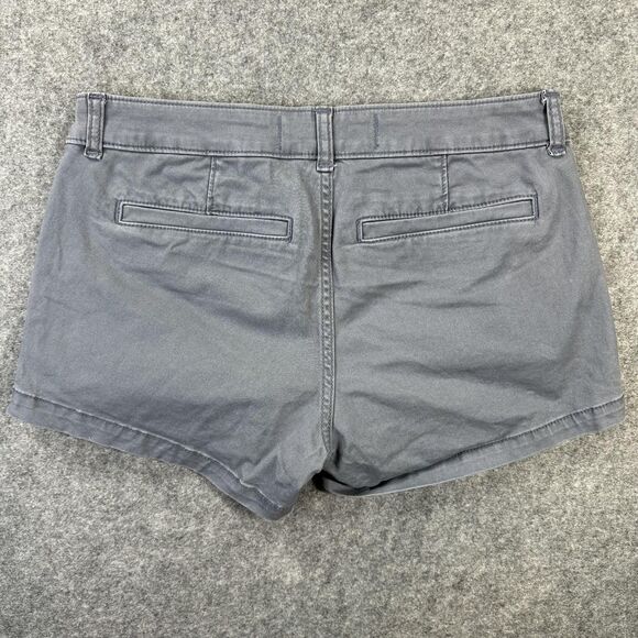 Hollister Shorts Womens 5 W27 Gray Low Rise 3" Chino Casual Summer Walking - Picture 9 of 9